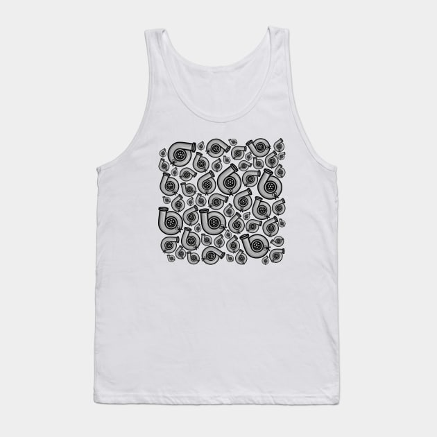 Cutest turbo Pattern Tank Top by hoddynoddy